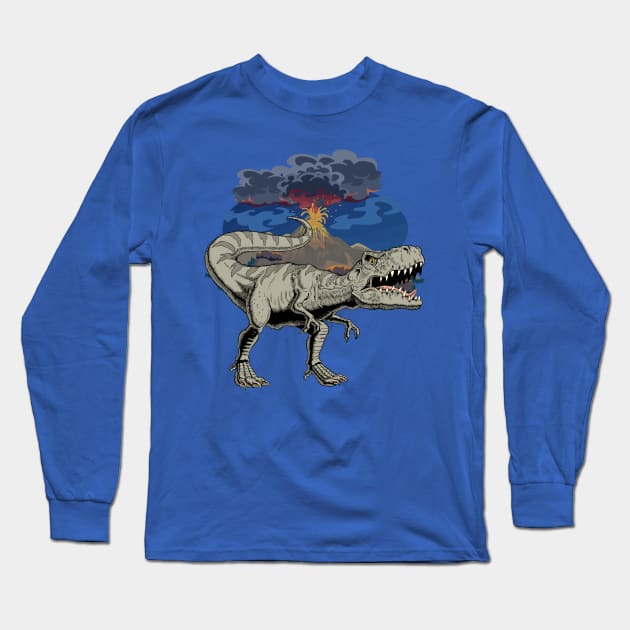 Tyrannosaurus Rex Long Sleeve T-Shirt by WorldDinosaurs